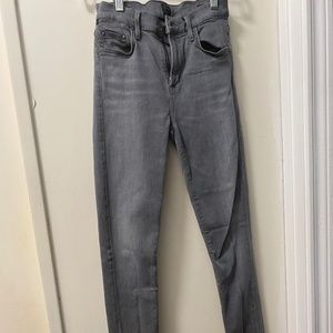 Citizens of Humanity High Rise Skinny Jeans Grey in Size 25